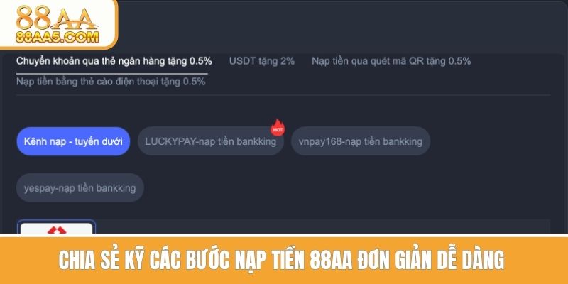 Chia sẻ kỹ các bước nạp tiền đơn giản